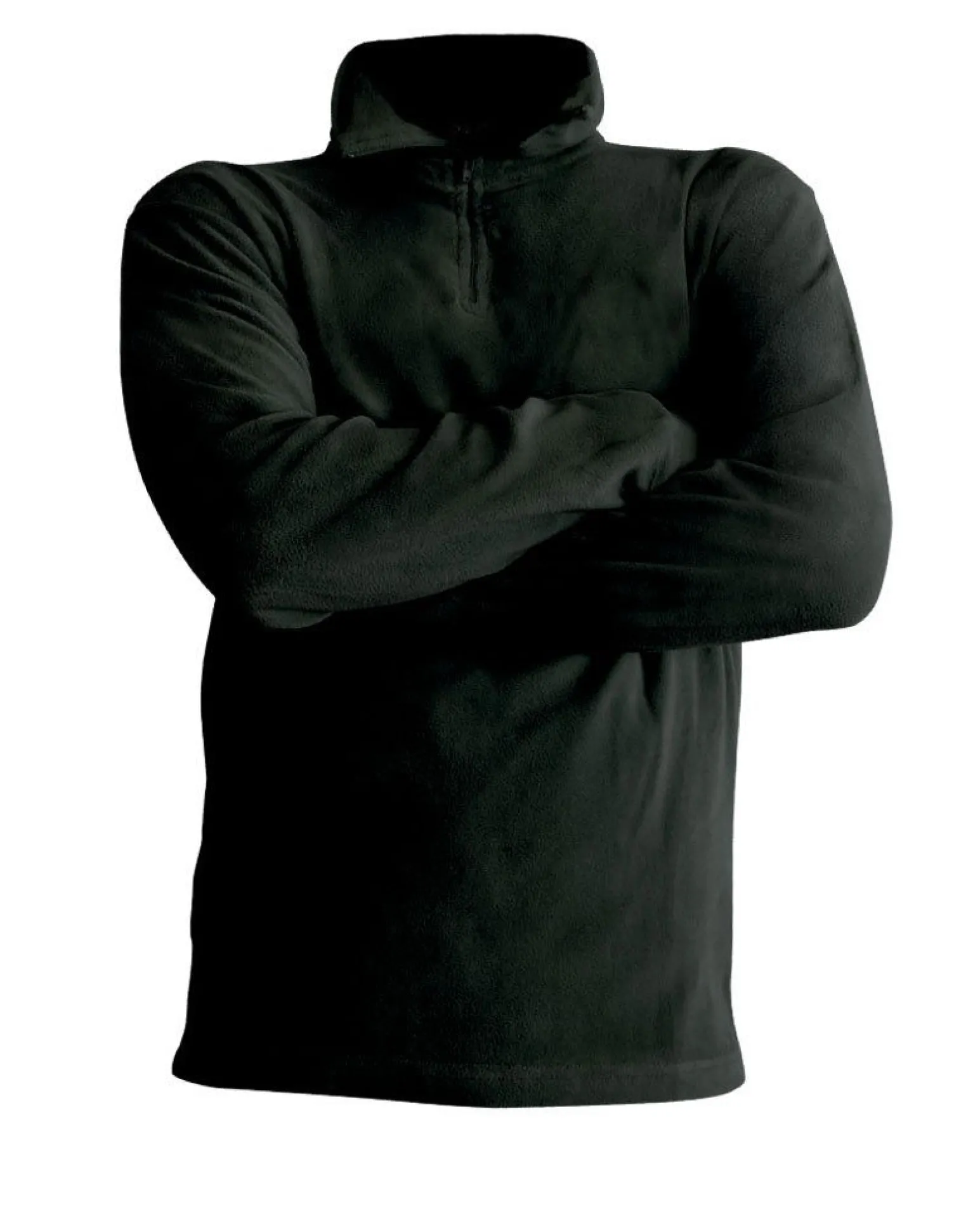 ON SPIRIT - MICROPILE UOMO MEZZA ZIP NERO - EDOARDO