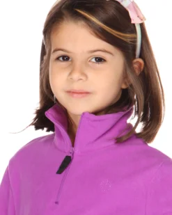 ON SPIRIT - MICROPILE VIOLA MEZZA ZIP DA BAMBINA
