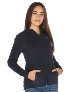 ON SPIRIT - PILE BLU DA DONNA CON CAPPUCCIO E ZIP