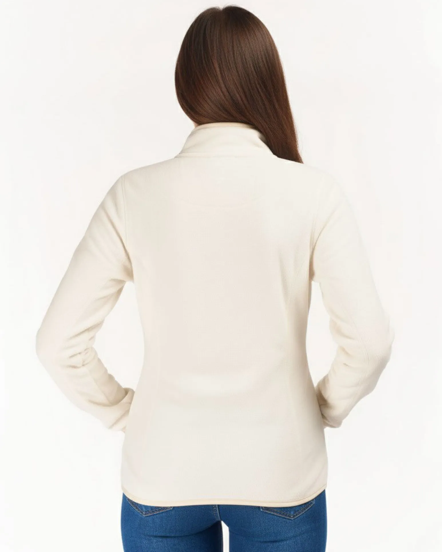 ON SPIRIT - PILE DONNA FULL ZIP BIANCO - LUANA