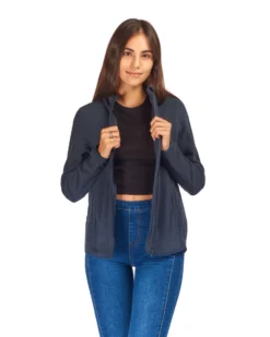 ON SPIRIT - PILE DONNA FULL ZIP BLU - LUANA