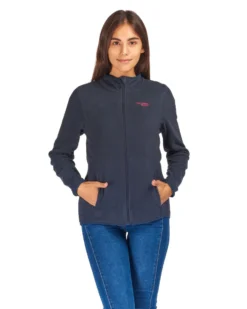 ON SPIRIT - PILE DONNA FULL ZIP BLU - LUANA