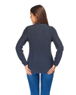 ON SPIRIT - PILE DONNA FULL ZIP BLU - LUANA