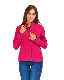 ON SPIRIT - PILE DONNA FULL ZIP FUXIA - LUANA