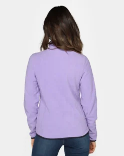 ON SPIRIT - PILE DONNA FULL ZIP LILLA - LUANA