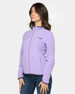 ON SPIRIT - PILE DONNA FULL ZIP LILLA - LUANA