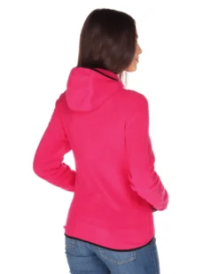 ON SPIRIT - PILE FUXIA DA DONNA CON CAPPUCCIO E ZIP