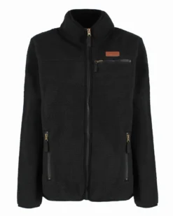 ON SPIRIT - PILE NERO FULL ZIP DA DONNA IN TESSUTO SHERPA