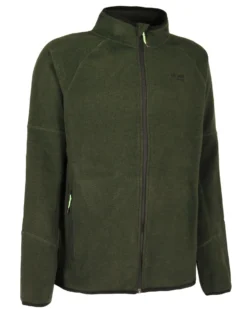 ON SPIRIT - PILE  RIGATO UOMO  FULL ZIP  VERDE SCURO - FABIO