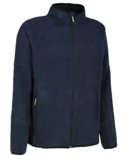 ON SPIRIT - PILE  RIGATO UOMO  FULL ZIP BLU SCURO - FABIO