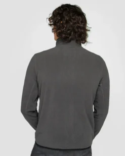 ON SPIRIT - PILE  RIGATO UOMO  FULL ZIP  GRIGIO - FABIO