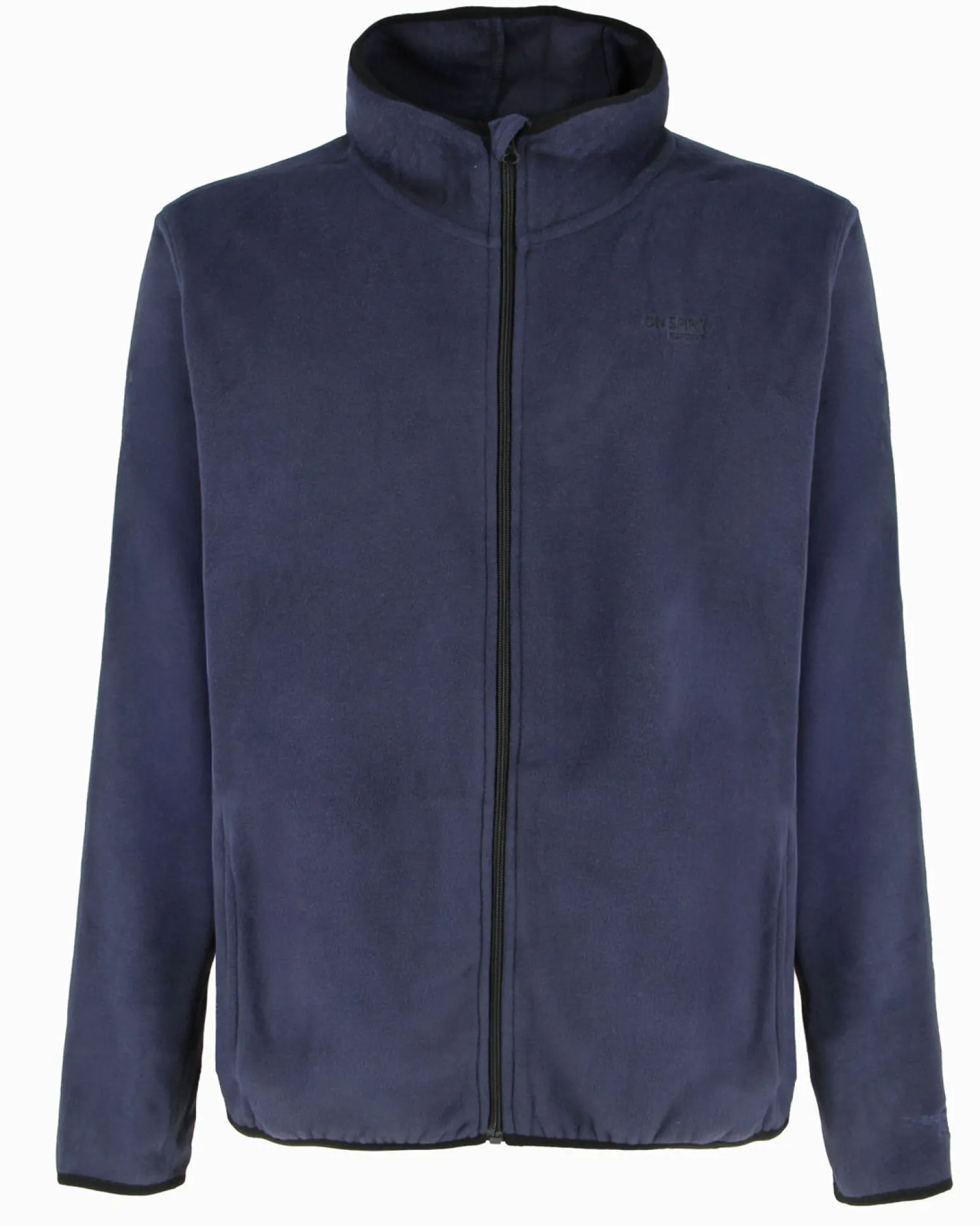 ON SPIRIT - PILE UOMO CON CAPPUCCIO FULL ZIP BLU SCURO - ANDREA