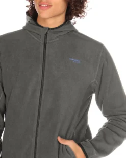 ON SPIRIT - PILE UOMO CON CAPPUCCIO FULL ZIP GRIGIO SCURO - ANDREA