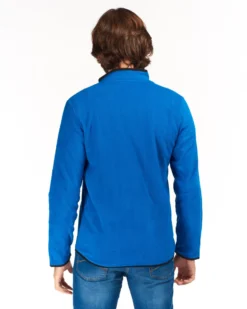 ON SPIRIT - PILE UOMO FULL ZIP BLU ROYAL - EMILIO