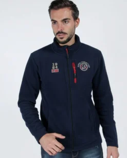 ON SPIRIT - PILE UOMO FULL ZIP BLU-  MATTIA