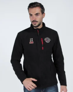 ON SPIRIT - PILE UOMO FULL ZIP NERO -  MATTIA