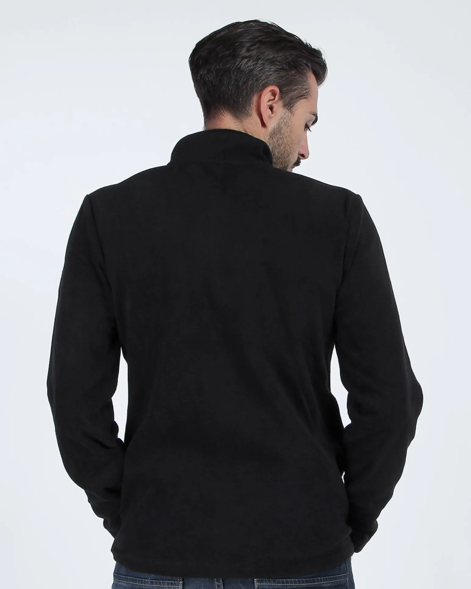 ON SPIRIT - PILE UOMO FULL ZIP NERO - MATTIA