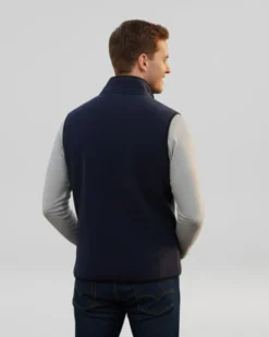 ON SPIRIT - SMANICATO IN PILE  UOMO FULL ZIP BLU SCURO -  SIMONE