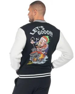 ON SPIRIT - UOMO FELPA BOMBER COLLEGE