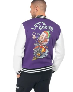 ON SPIRIT - UOMO FELPA BOMBER COLLEGE