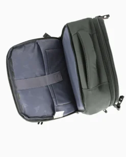 OR&MI - Zaino ufficio grigio in nylon con fibbie laterali regolabili
