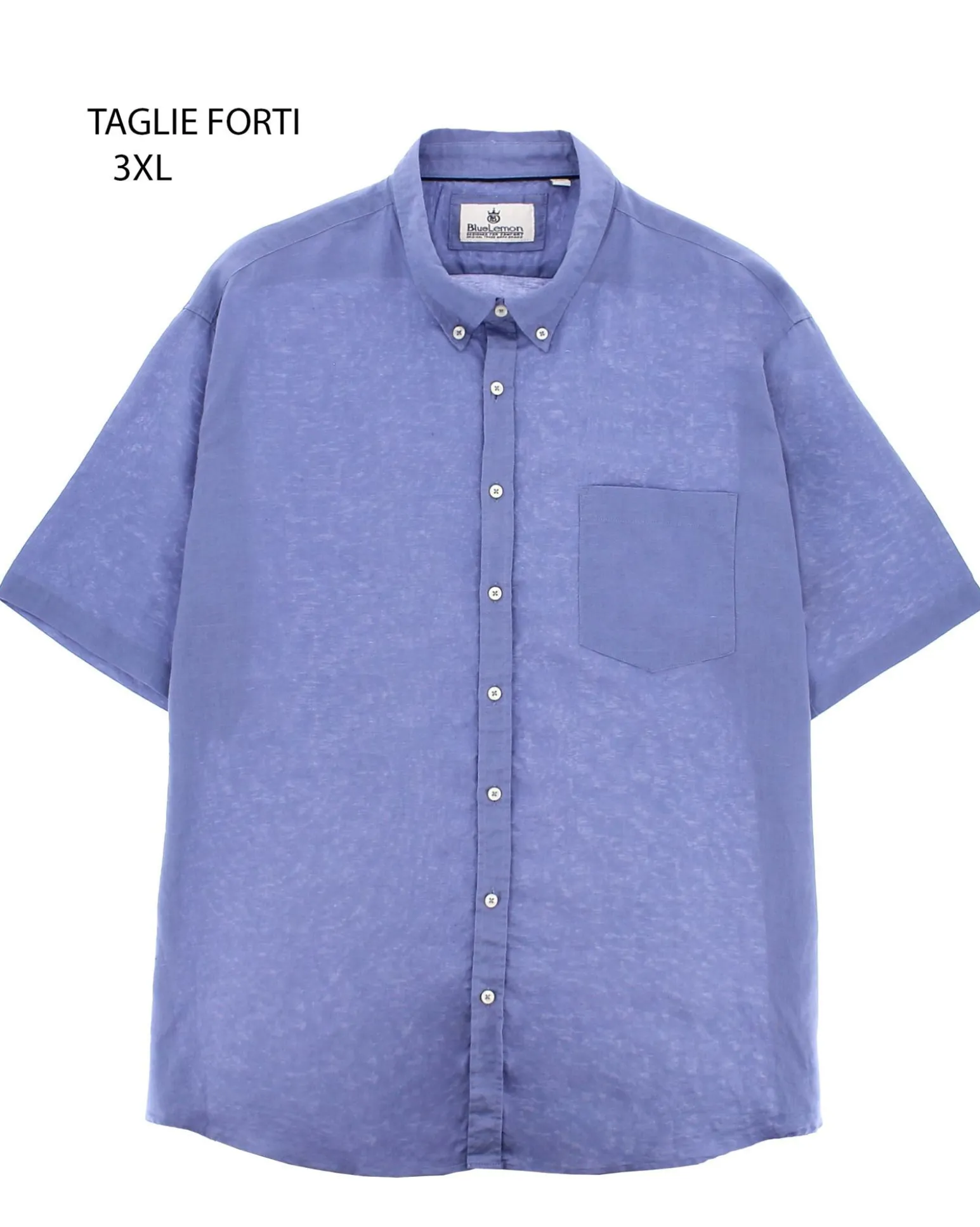 OVER CAMICIA MANICA CORTA LINO