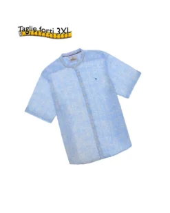 OVER CAMICIA MEZZA MANICA LINO
