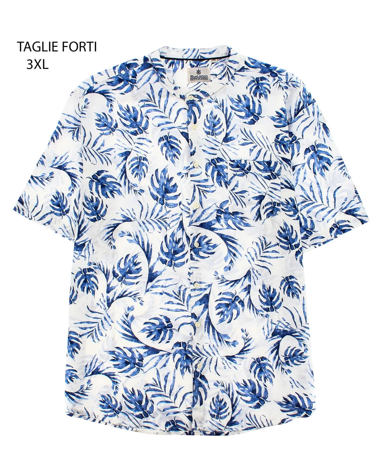 OVER CAMICIA MEZZA MANICA LINO