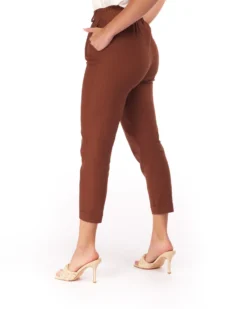 PANTALONE TASCA AMERICA LINO-VISCOSA