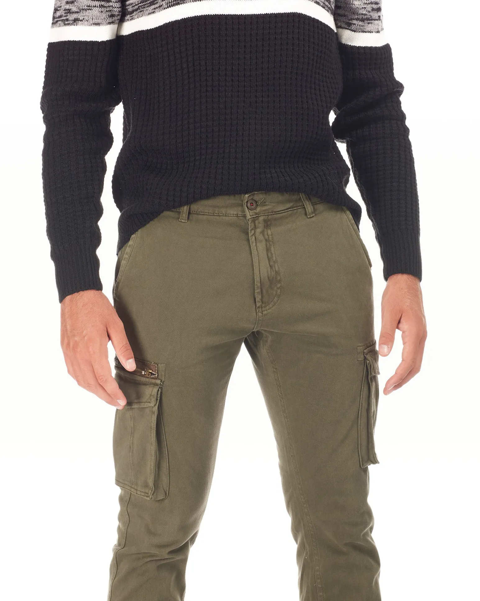 PANTALONE TASCA LATERALE CON ZIP
