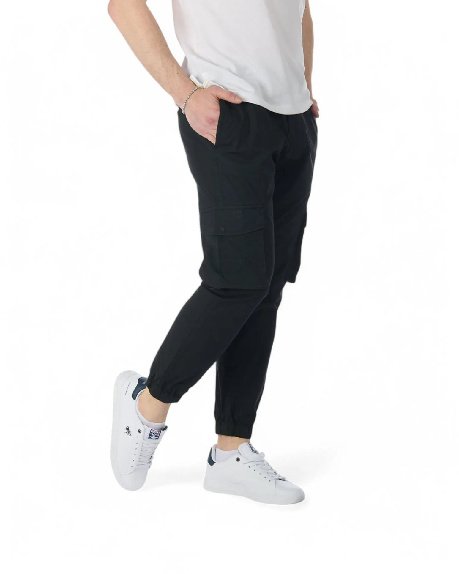 PANTALONE TASCA LATERALE ELASTICO VITA