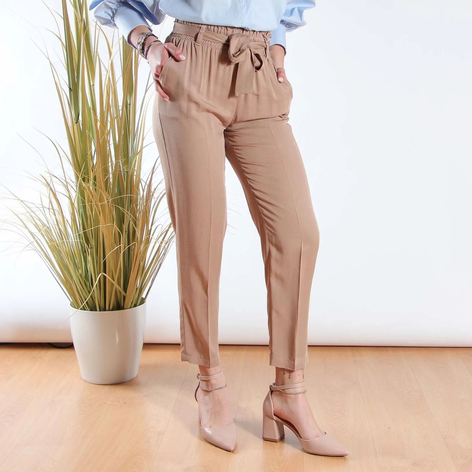 PAQUITA - PANTALONE TASCA AMERICA CON FUSCIACCA