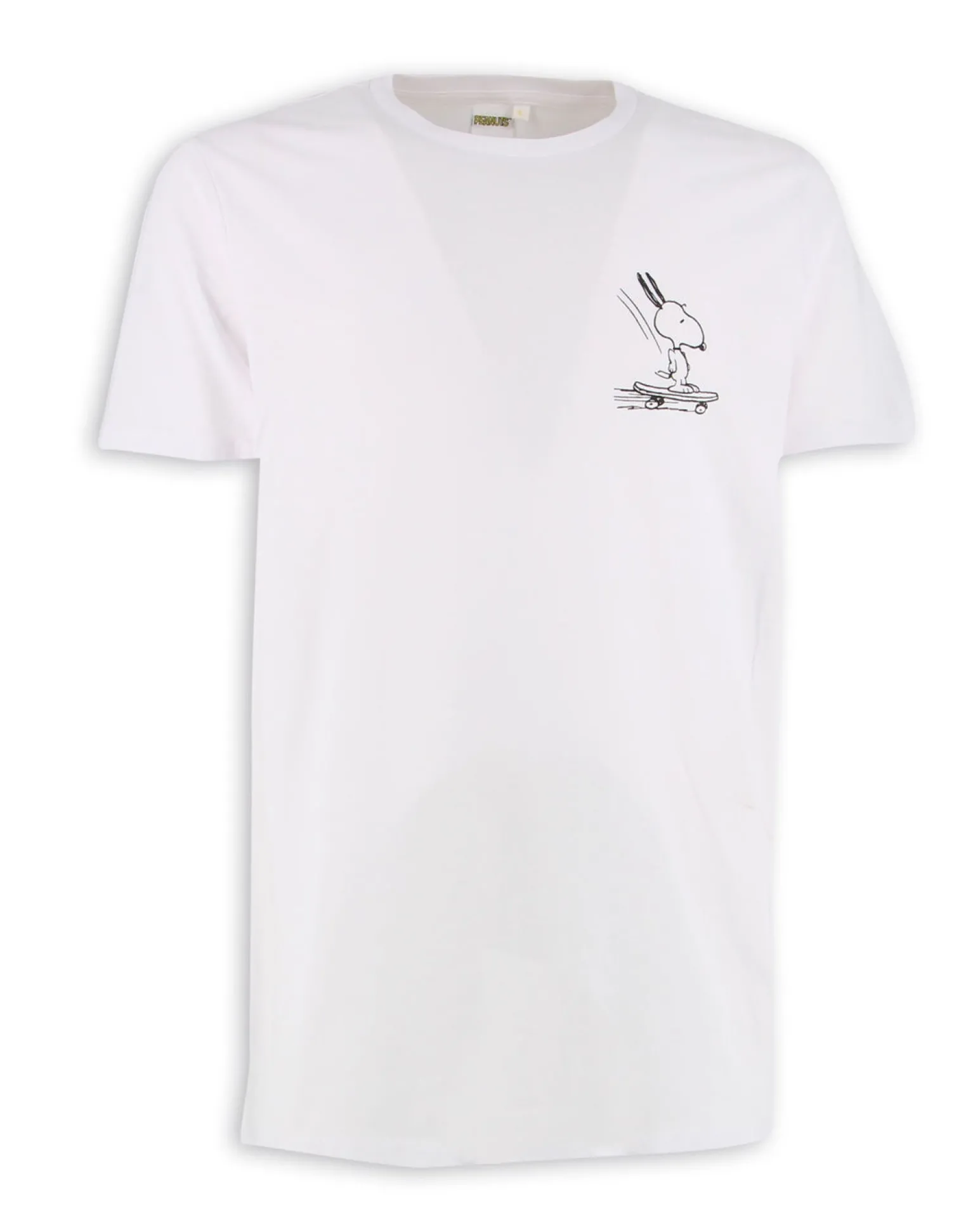 PEANUTS - Tshirt bianca da uomo con logo Snoopy - JL052532