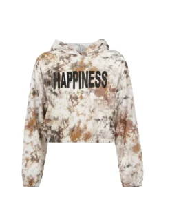 PEOPLE FOR HAPPINESS MADE IN PARADISE - FELPA CON CAPPUCCIO