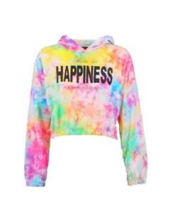 PEOPLE FOR HAPPINESS MADE IN PARADISE - FELPA CON CAPPUCCIO