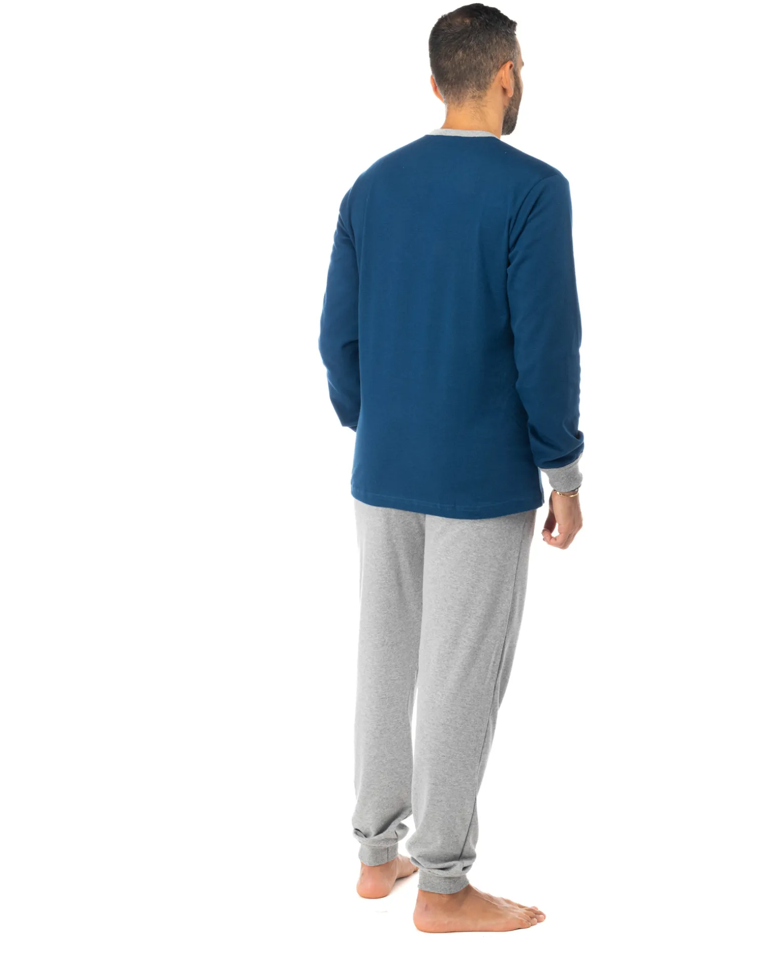 PIGIAMA UOMO INTERLOCK 100%COT.BIC.C61