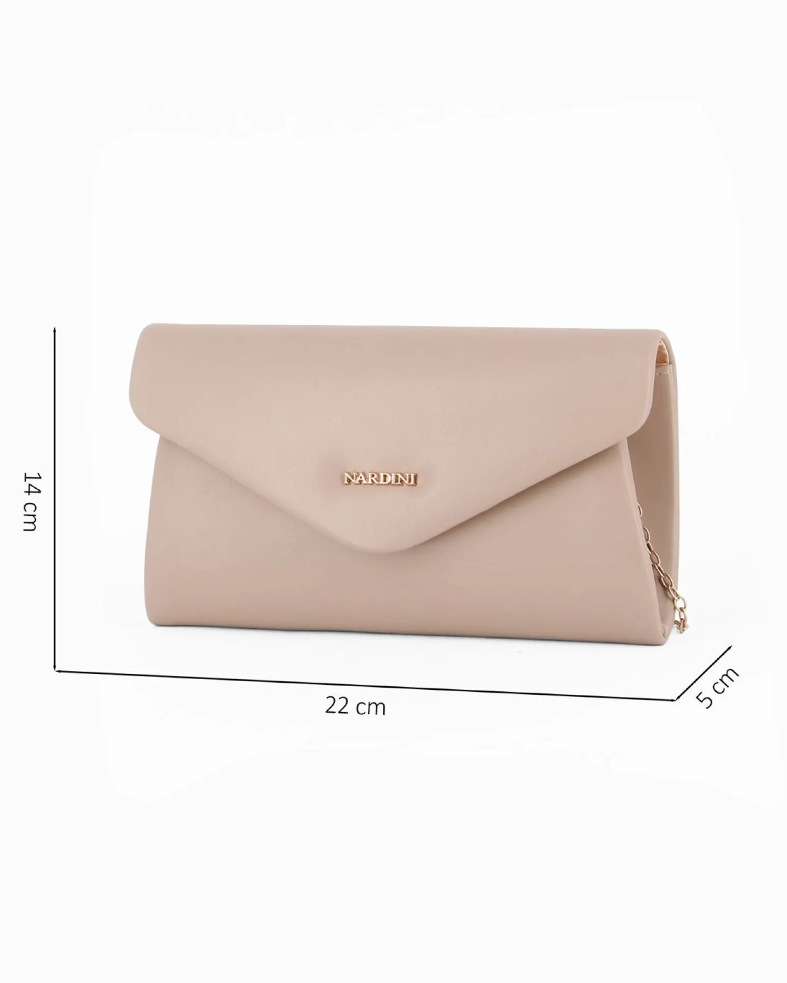 POCHETTE PU C/PATTA A PUNTA+LETTERING