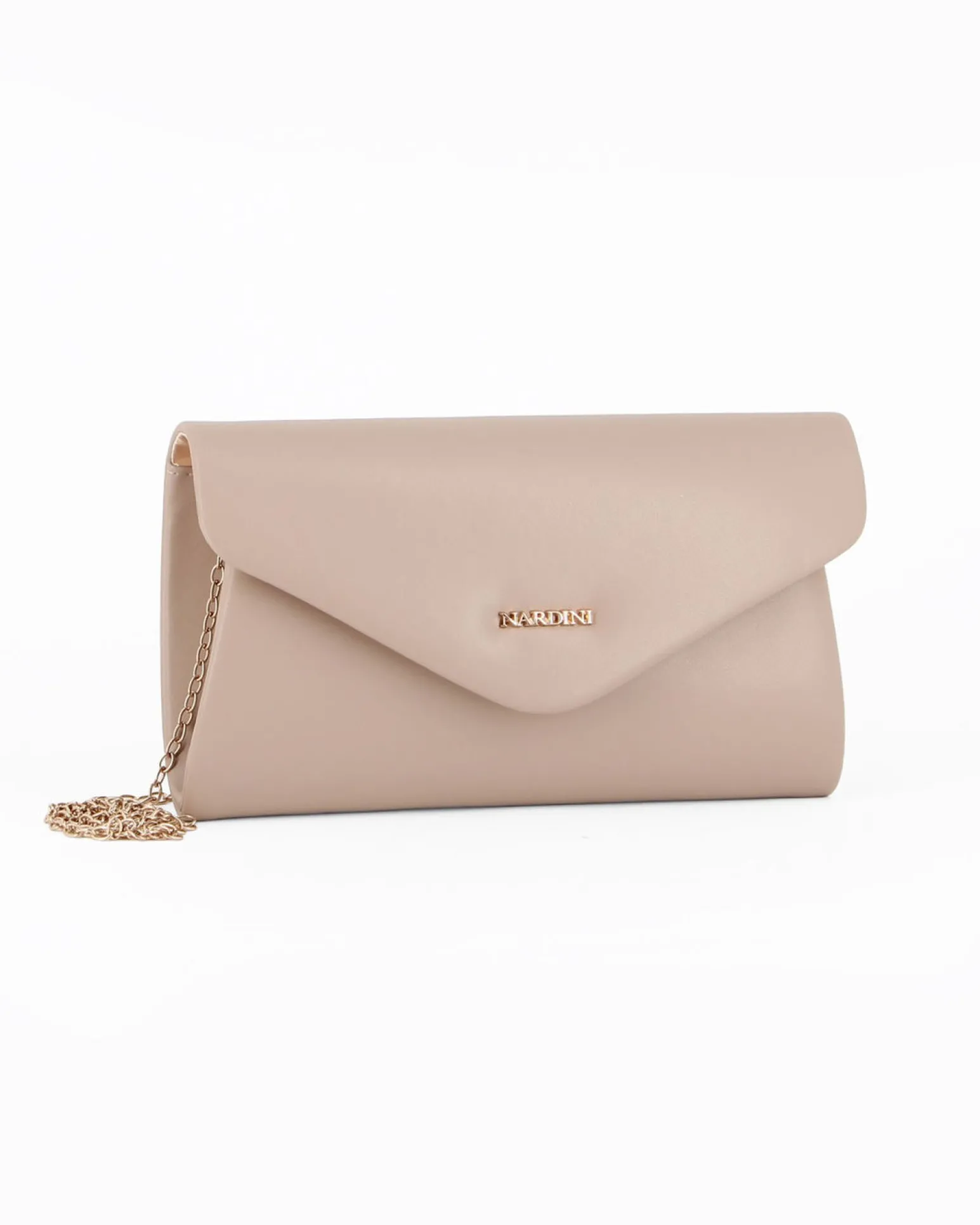 POCHETTE PU C/PATTA A PUNTA+LETTERING