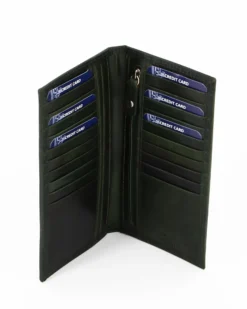 PORTAFOGLIO UNISEX A LIBRO 1ZIP INTERNA