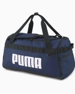 PUMA - Borsone blu e bianco con 2 scomparti e tasca per scarpe