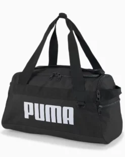 PUMA - Borsone nero e bianco con tracolla regolabile e doppio scomparto interno