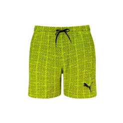 PUMA - BOXER MARE LOGO PRINT MID ELECTRIC LIME DA UOMO - 701225872_001