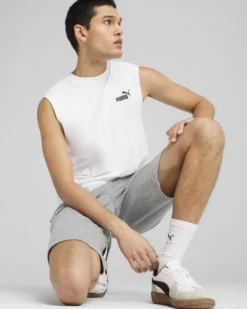 PUMA -  CANOTTA BIANCA ESS NO. 1 LOGO SL TEE DA UOMO - 682626-02