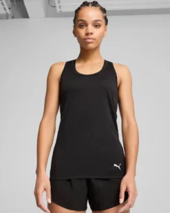 PUMA - CANOTTA RACERBACK NERA DA DONNA TAD ESSENTIALS PER ALLENAMENTO 525887-01