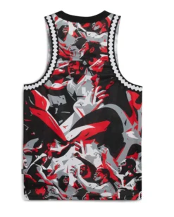 PUMA - CANOTTA ROSSA RIVAL RAGE AOP MESH TANK DA UOMO - 685449-03