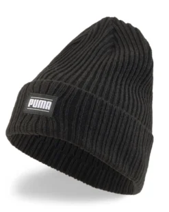 PUMA - Cappello invernale a coste nero