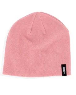 PUMA - Cappello invernale da bambina rosa con logo nero