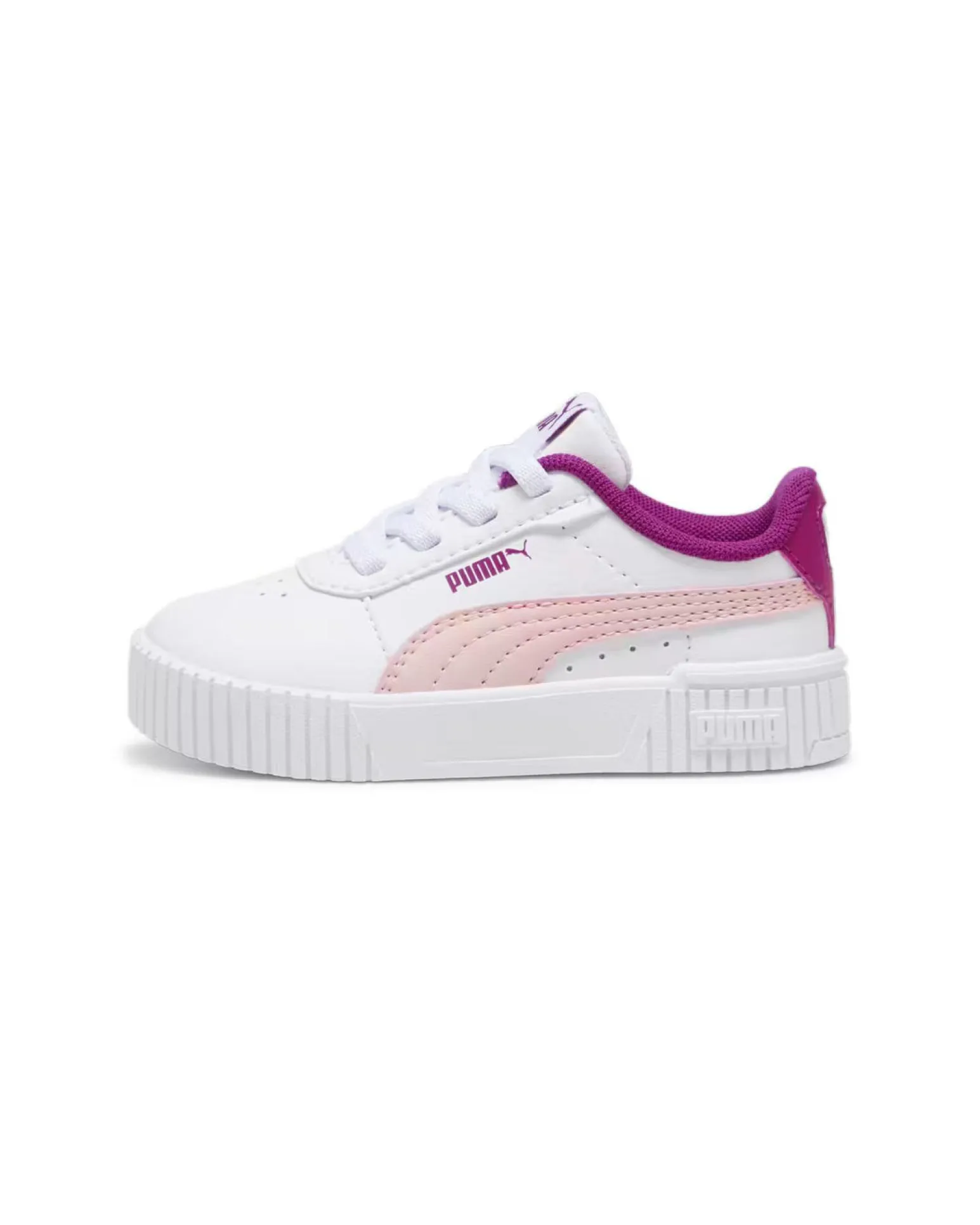 PUMA CARINA 2.0 PS - Scarpa bianca e rosa, numerata 28-35 1/2