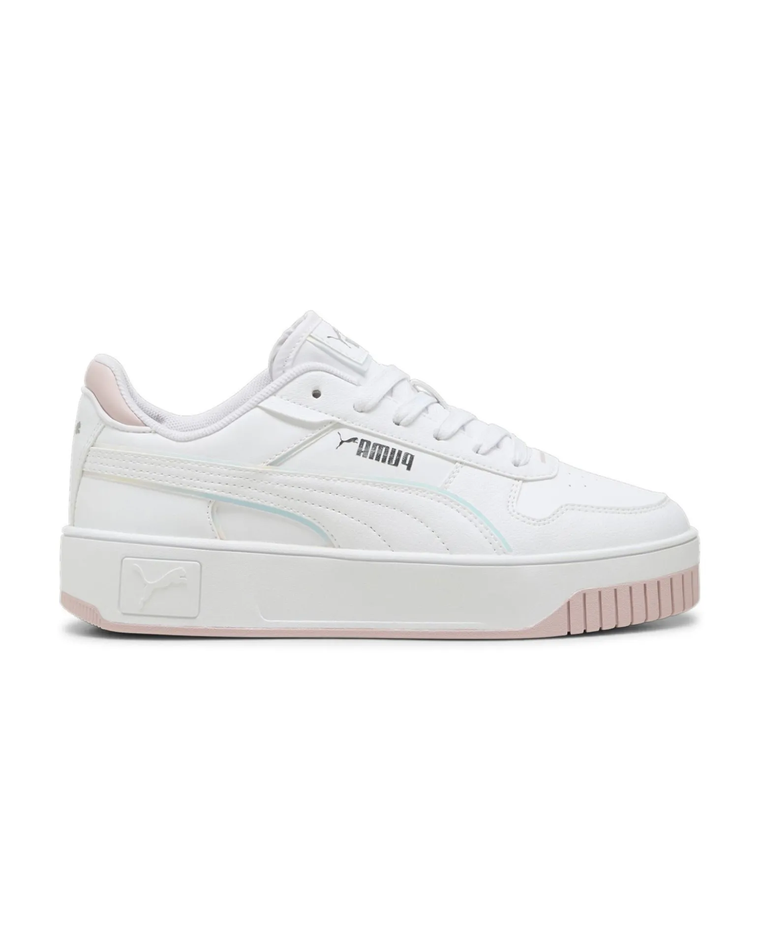 PUMA CARINA STREET HOLO 2.0 JR - Scarpa bianca e rosa, numerata 36 - 39