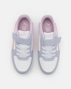PUMA CAVEN 2.0 BLOCK AC+PS - Sneakers da bambina bianca/lilla e rosa, numerata 28/35 - 394462-15
